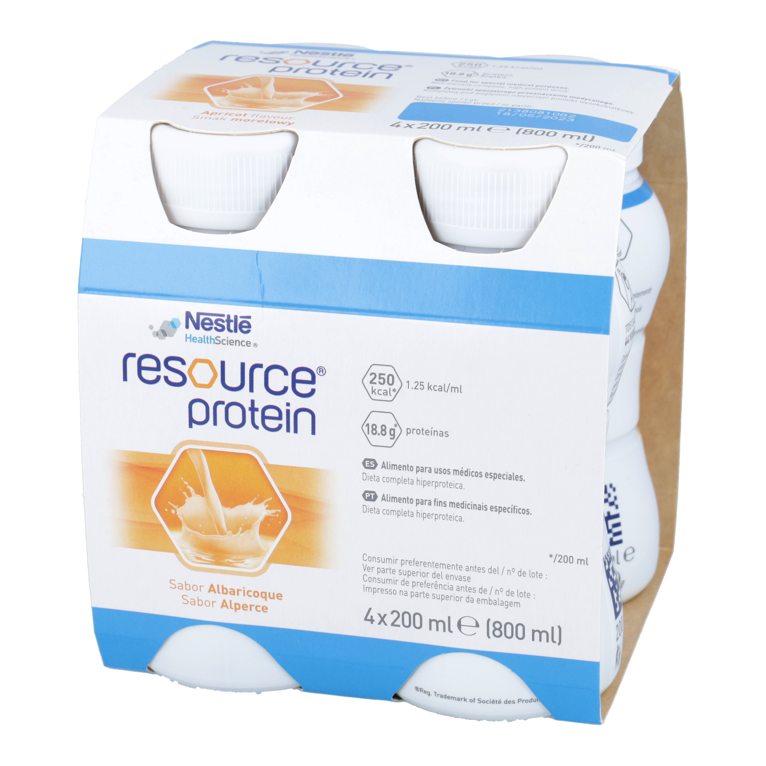 Resource protein - smak morelowy, 4 x 200 ml