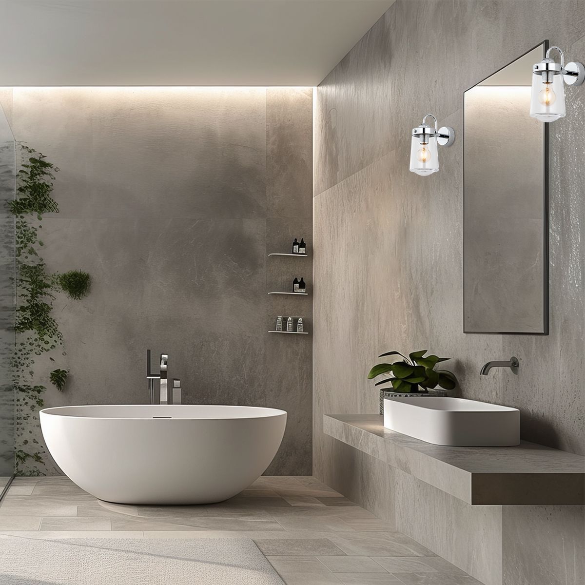 Argon Pasadena kinkiet 1x15 W chrom-przezroczysty 4719 - Wysyłka w 24h