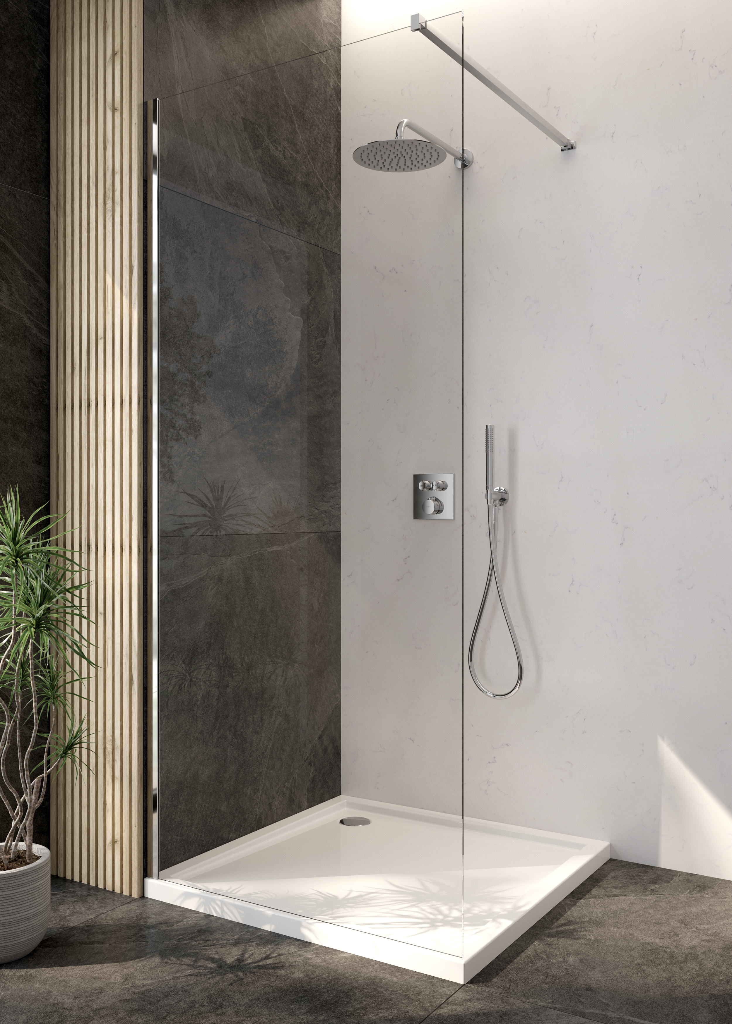 Zestaw Oltens Onega (S) bateria podtynkowa z deszczownicą 25 cm Vindel i kompletem prysznicowym Ume chrom 36620100 - Wysyłka w 24h