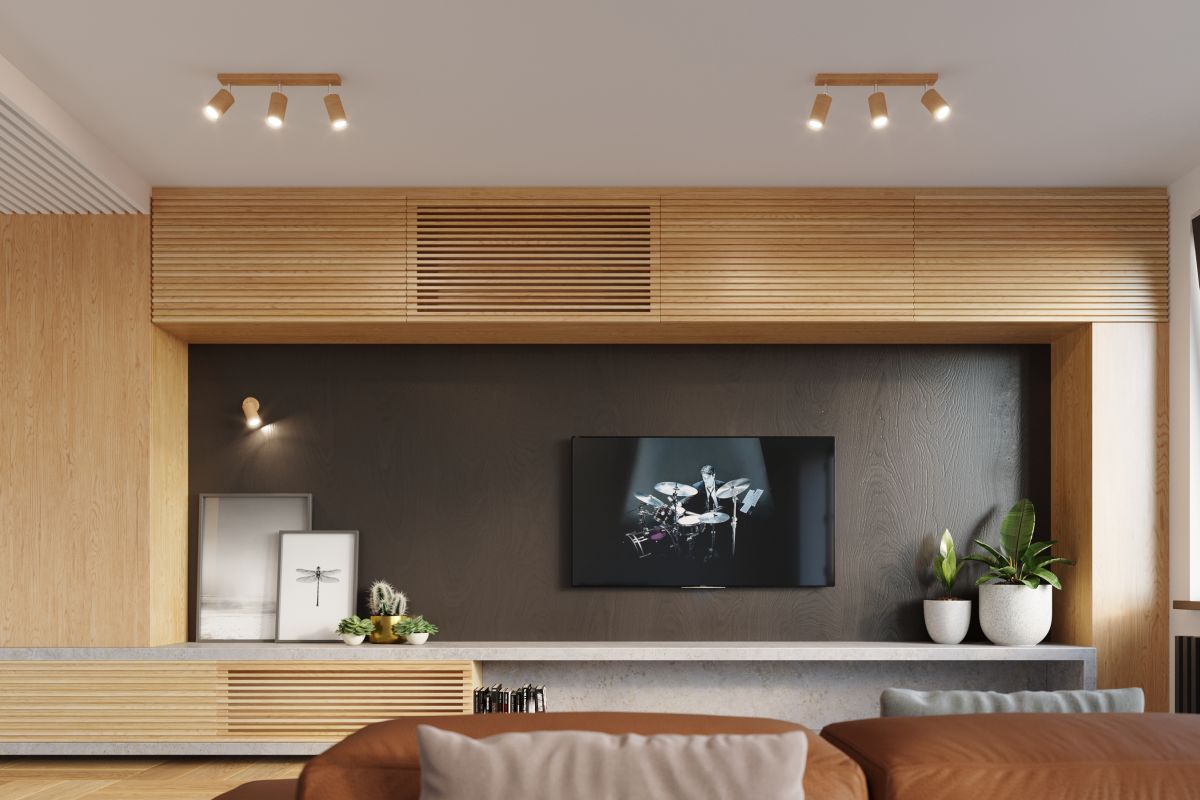 Sollux Lighting Berg lampa podsufitowa 6x40W drewno naturalne SL.1043