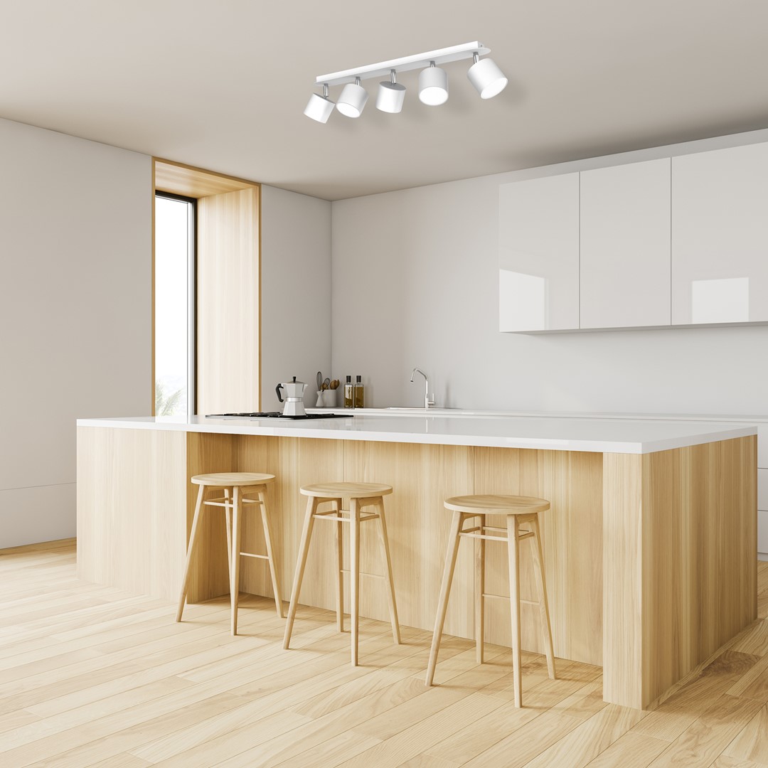 Milagro Dixie White lampa podsufitowa 5x11W biała MLP7598