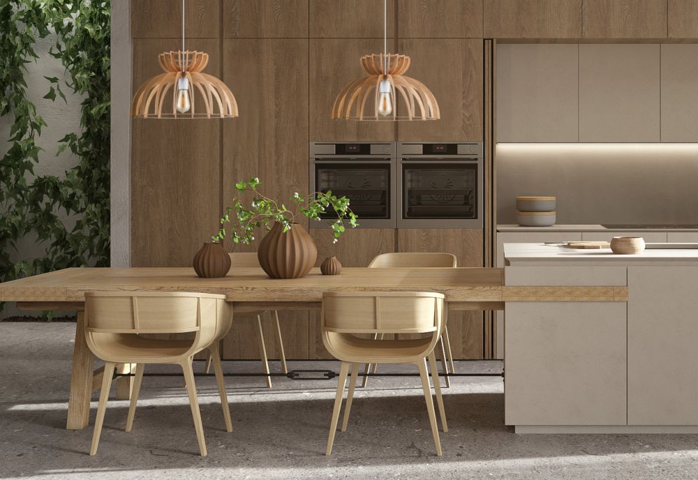 Nowodvorski Lighting Kymi C lampa wisząca 1x60W biały/drewno 10572 - Wysyłka w 24h