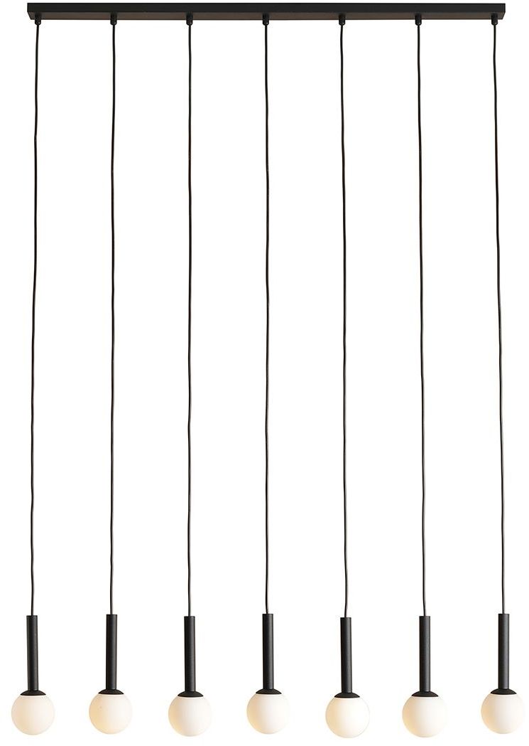 Aldex Riu lampa wisząca 7x5 W czarna 1121T1