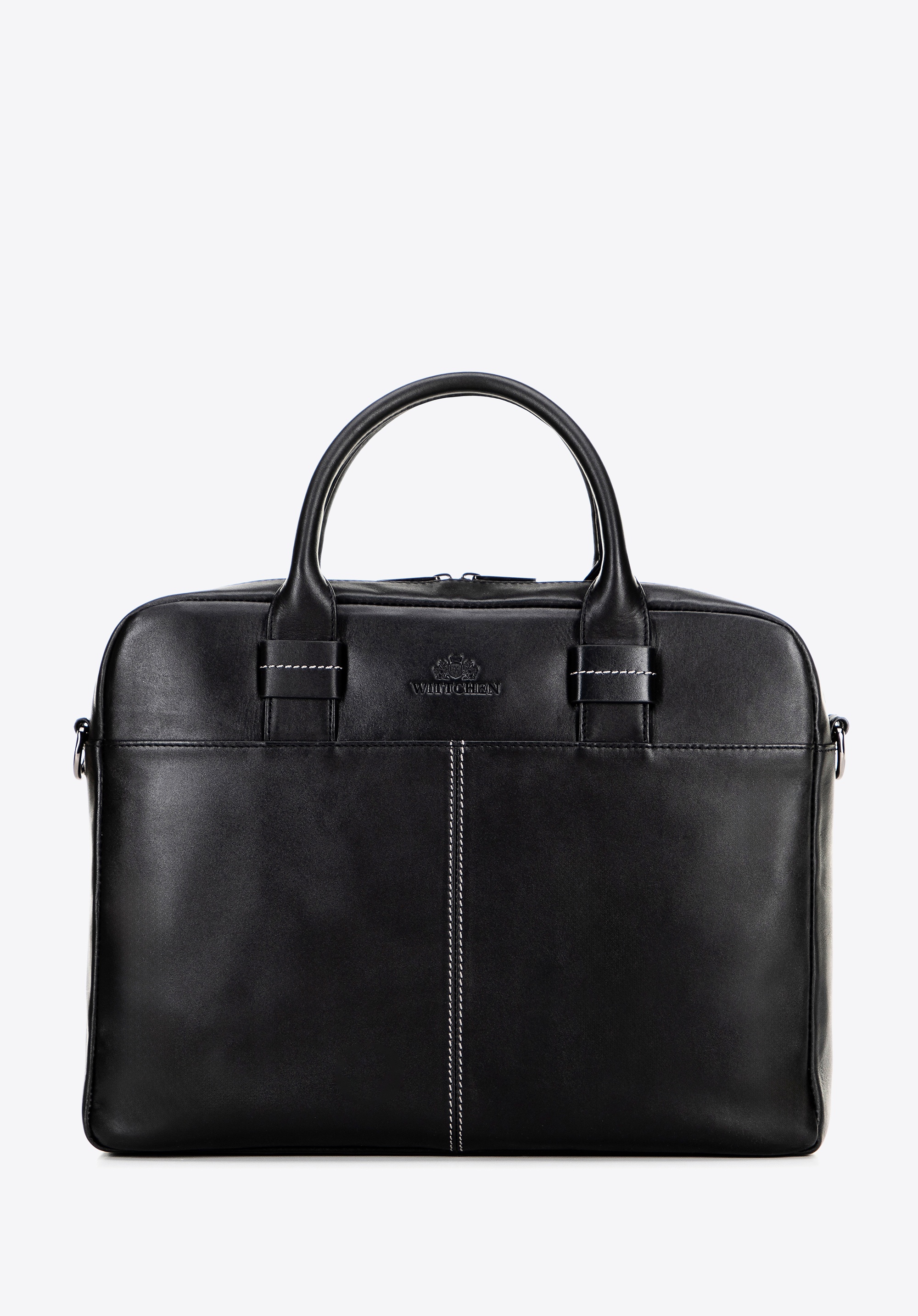 Torba na laptopa 13" z miękkiej skóry czarna