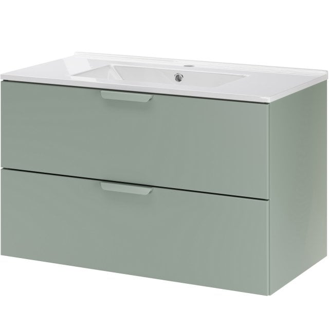 COMAD Szafka ASTER GREEN z umywalką meblową LAVA 80 cm