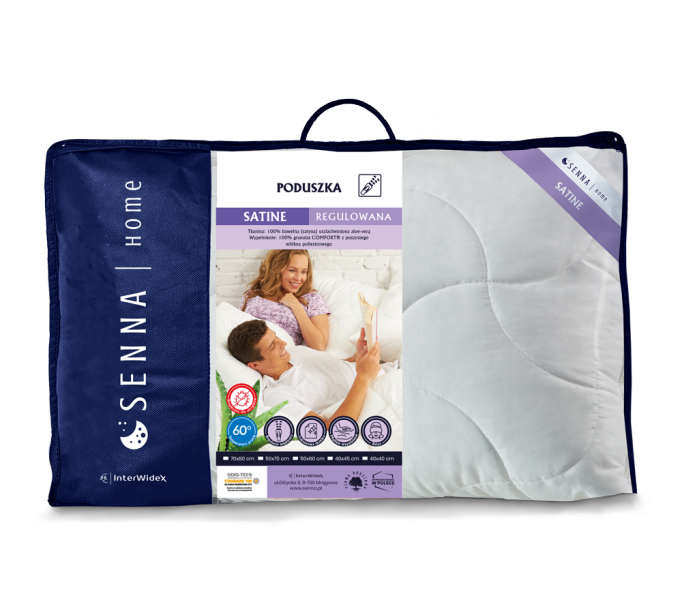 Poduszka SATINE regulowana Inter-Widex 50x60