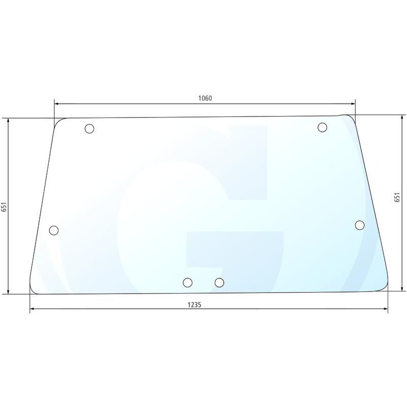 Szyba tylna Ford seria 30 83989673