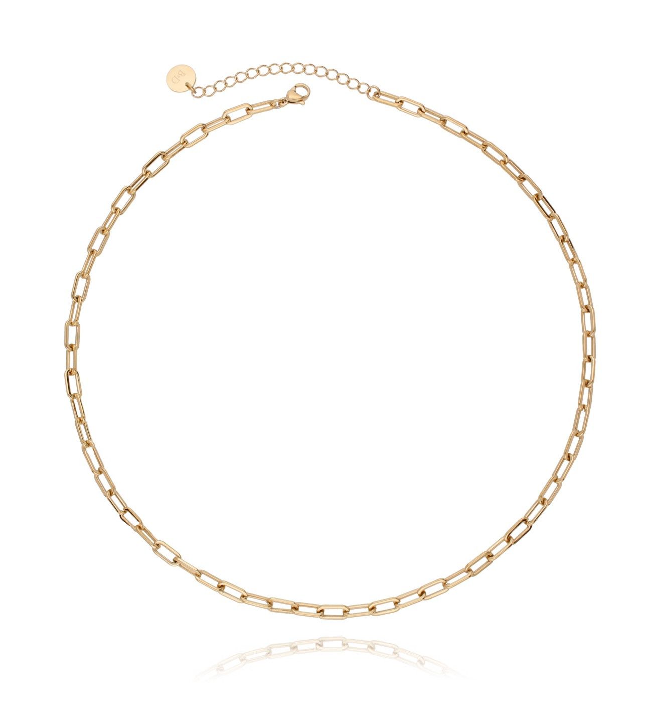 Naszyjnik złoty łańcuch ze stali szlachetnej NSA0004