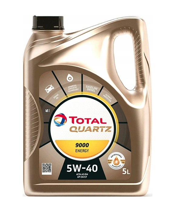TOTAL QUARTZ 9000 ENERGY 5W40 5L - Petrostar