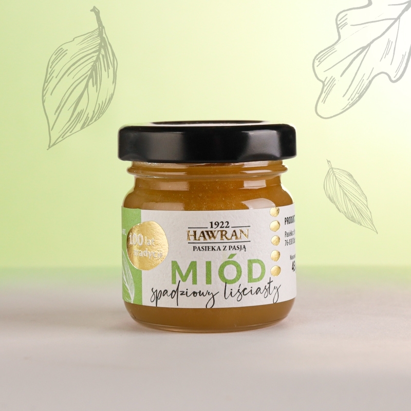 Miód spadziowy liściasty 45g - Pasieka z Pasją Hawran