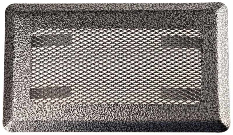 Kratka FEINZ Wentylacyjna Kominkowa Metal 10X20Cm Srebro 1 szt.