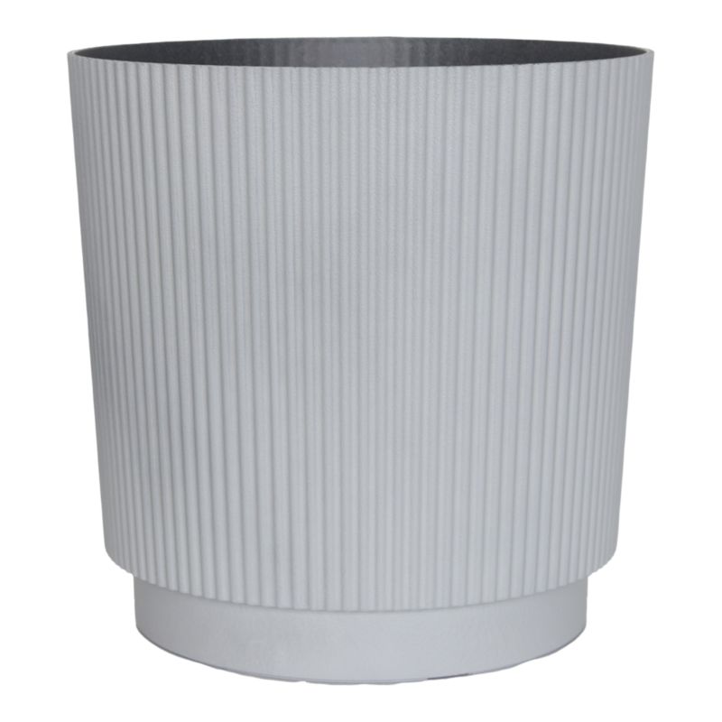 Donica Verve plastikowa walec 25 cm szara