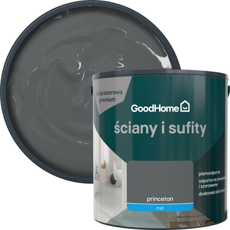 Farba plamoodporna GoodHome Premium Ściany i Sufity princeton 2,5 l