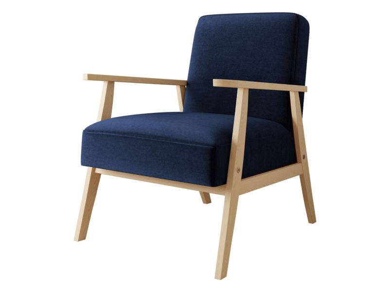 Fotel MIRJAN 24 Retro granatowy 1 szt.