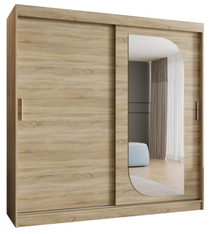 Szafa przesuwna Garderoba Abiks LUCY 200 dąb sonoma 1szt.