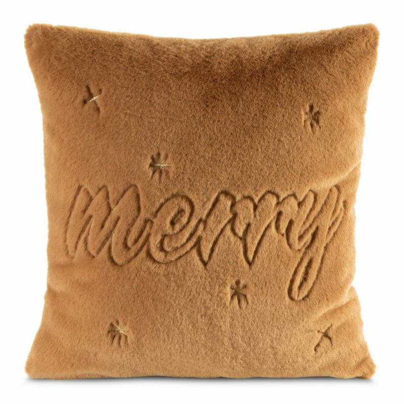 Poszewka 100 Eurofirany Świąteczna na poduszkę 45x45 cm Pomarańczowa 1 szt.