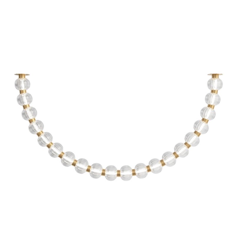 Lampa sufitowa wisząca Maytoni Amulet złoto-przezroczysty wym: 63,6 x 9 x 150 cm wbudowany LED 36W 1 szt.