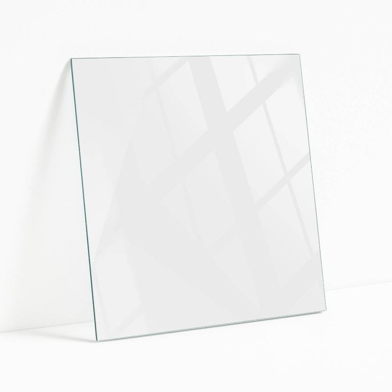 Blat Szklany z Nadrukiem Wallfluent 50x50 cm Biel bez wzoru 1 szt.