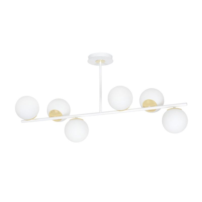 Żyrandol Emibig Floki biały wym: 51 x 80 cm 6xE14 x 40W 1 szt.