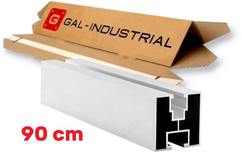 PROFIL MONTAŻOWY GAL-INDUSTRIAL PV DO PANELI SŁONECZNYCH SZYNA ALU SOLAR 90cm POD ŚRUBY S 1 szt.