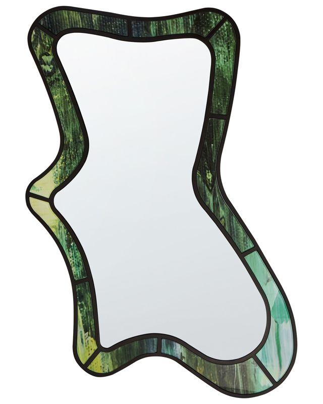 Lustro ścienne Cerville 60 cm 98 cm Zielony 1 szt.