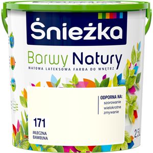 Farba Śnieżka Barwy Natury mleczna bawełna 2,5 l