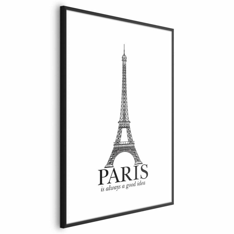 Plakat Artgeist Paris 21x30 cm z ramą czarną 1 szt