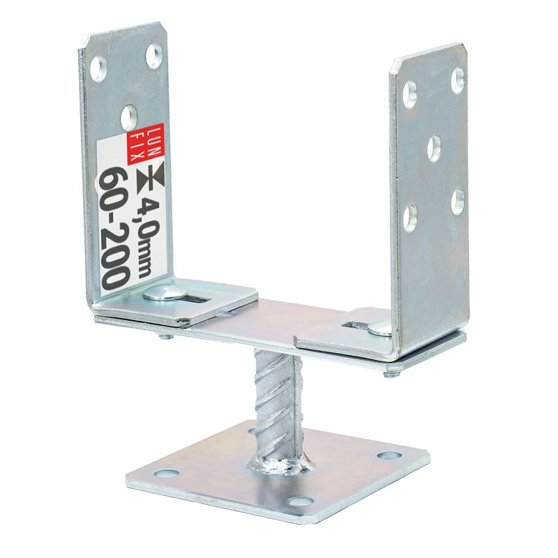 Podstawa słupa Lun Fix do przykręcania regulowana na płycie 6-20cm 1szt.