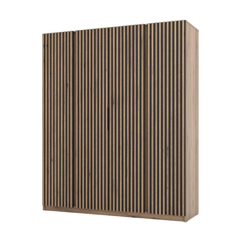 Szafa do przedpokoju i sypialni 4-drzwiowa z lamelami Bonni Dravero EV/BL-EV 4LAM 1 szt.