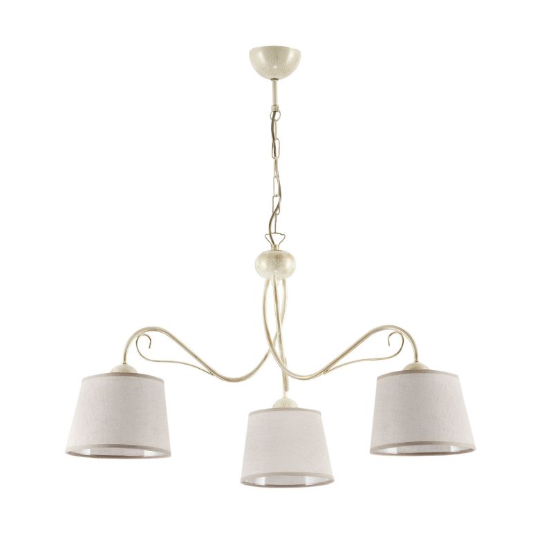 Lampa sufitowa Jupiter KAMELIA ecru 3xE27x40W IP20 wym:80x80x80cm - 1 szt.