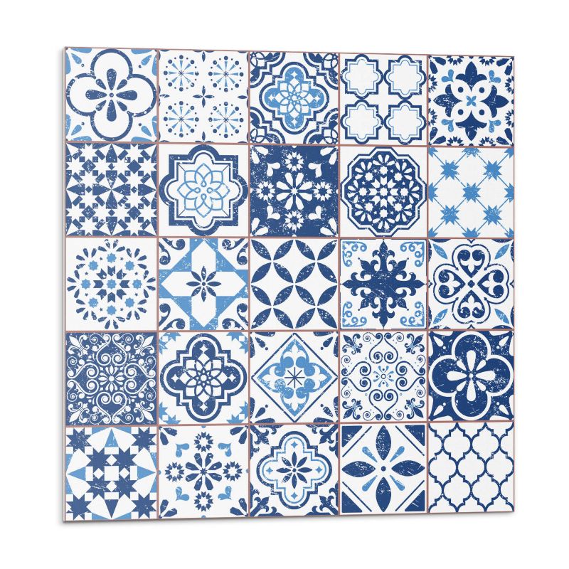 Kafelki samoprzylepne Wallfluent 30x30 cm Wzory kafli w stylu geometrycznym 9 szt.