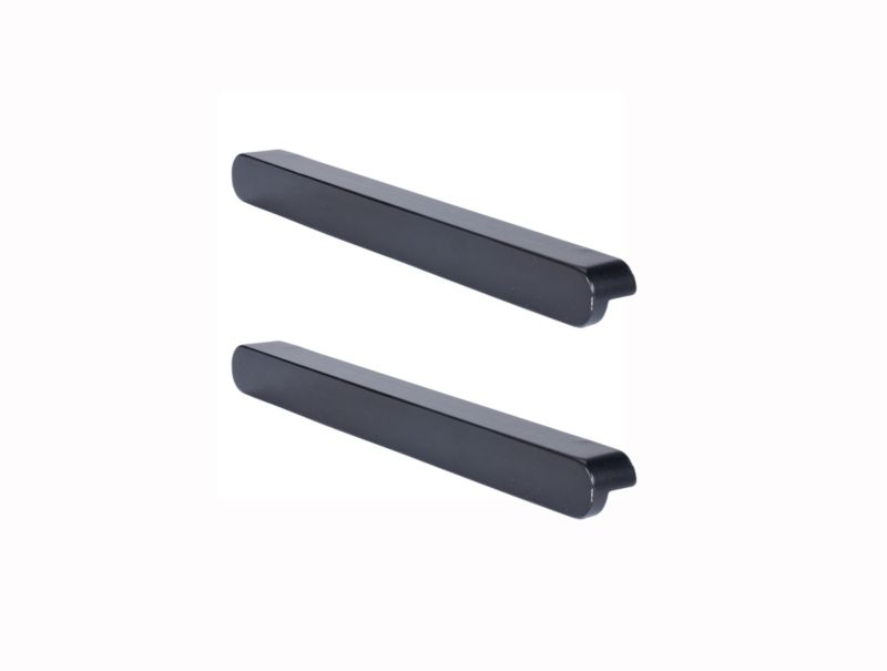 Uchwyt do mebli kuchennych GoodHome Serrano 220 mm czarne drewno