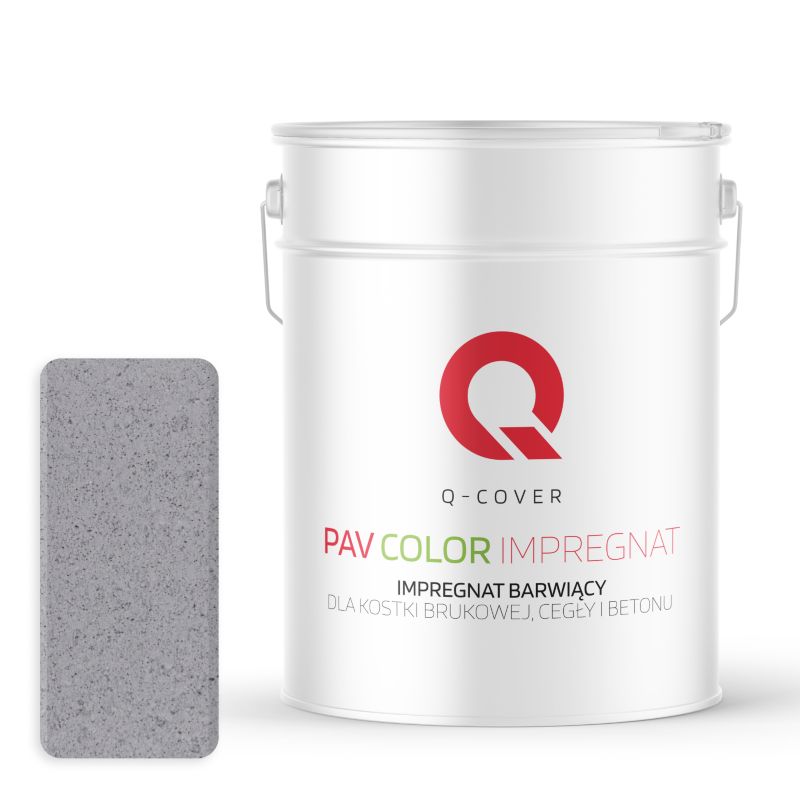 Impregnat Barwiący do Kostki Brukowej Cegły Betonu Q-Cover Szary RAL7045 10L