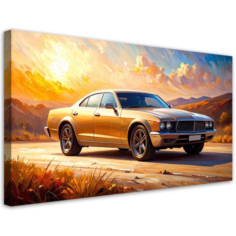 Obraz nowoczesny do salonu biura Feeby Samochód Droga Pejzaż 120x60cm 1szt