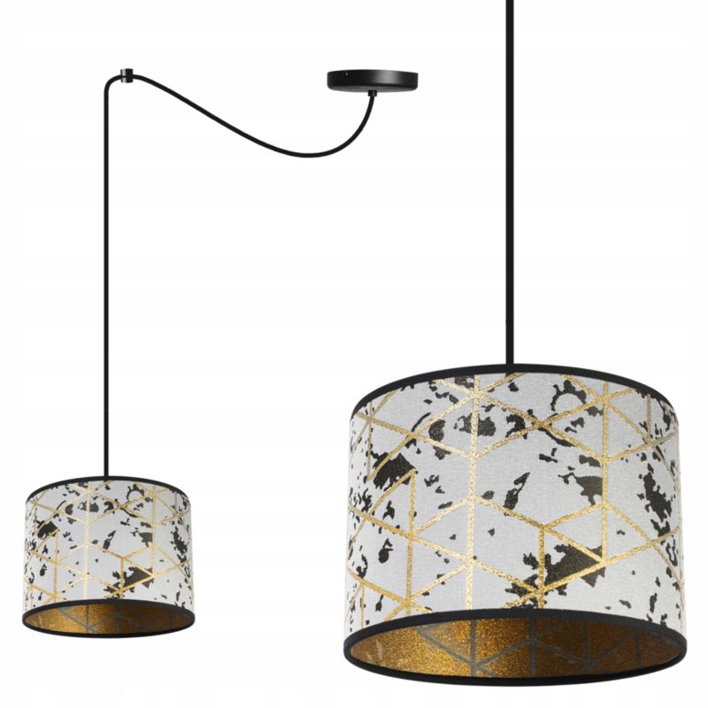 Lampa sufitowa wisząca Light Home LH Pająk Werona 1x E27 60W szary/złoty 1szt.