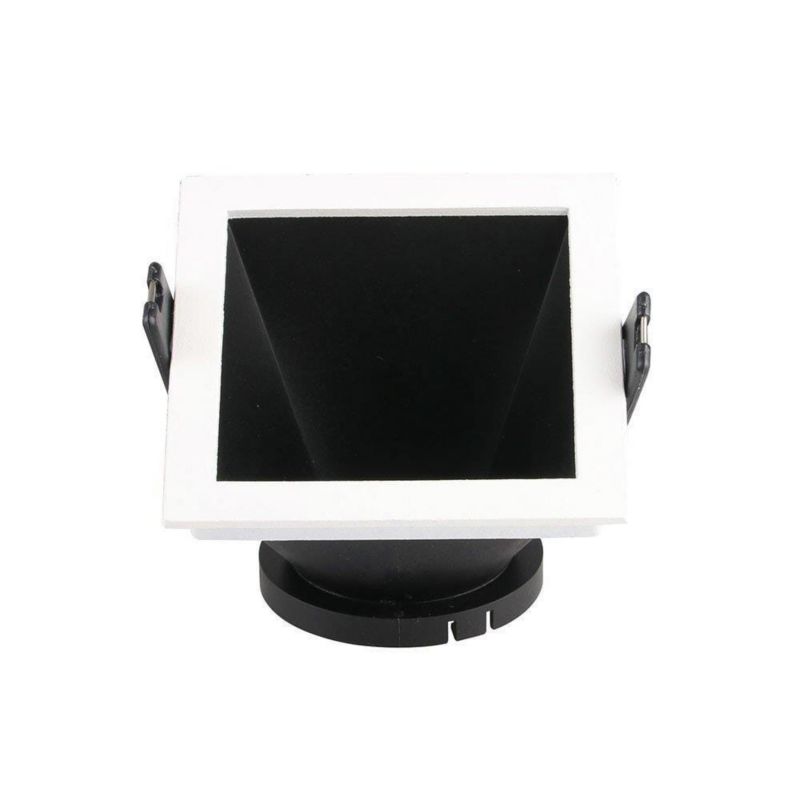 Oprawa wpuszczana V-TAC biała ruchoma 1 x GU10 x 10W IP20 wym: 8x8 cm kwadratowa - 1 szt.