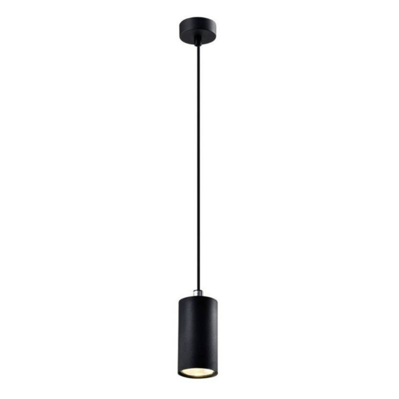 Lampa sufitowa wisząca Candellux Tubo 8537 czarna tuba 1xGU10 x 25W 1 szt.