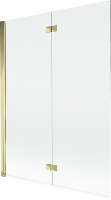 Parawan nawannowy Mexen Mist złoty transparentny 130x150 cm 2-skrzydłowy 1 szt