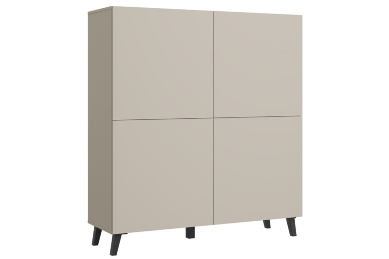 Komoda RTV MINIO go for it LOKET H 120cm,kaszmirowy beż, 1 szt.