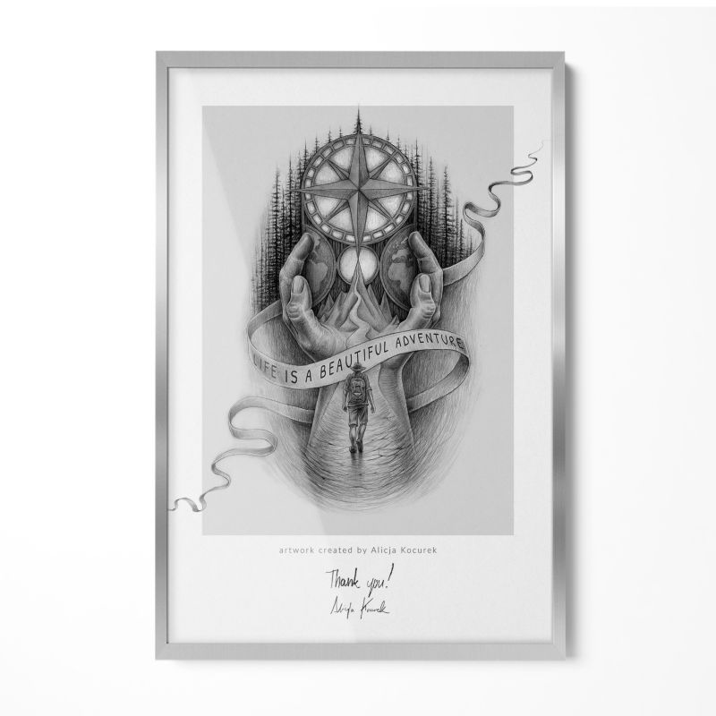 Elegancka Ramka Na Zdjęcia Wallfluent 40x60 cm Srebrna 1 szt.