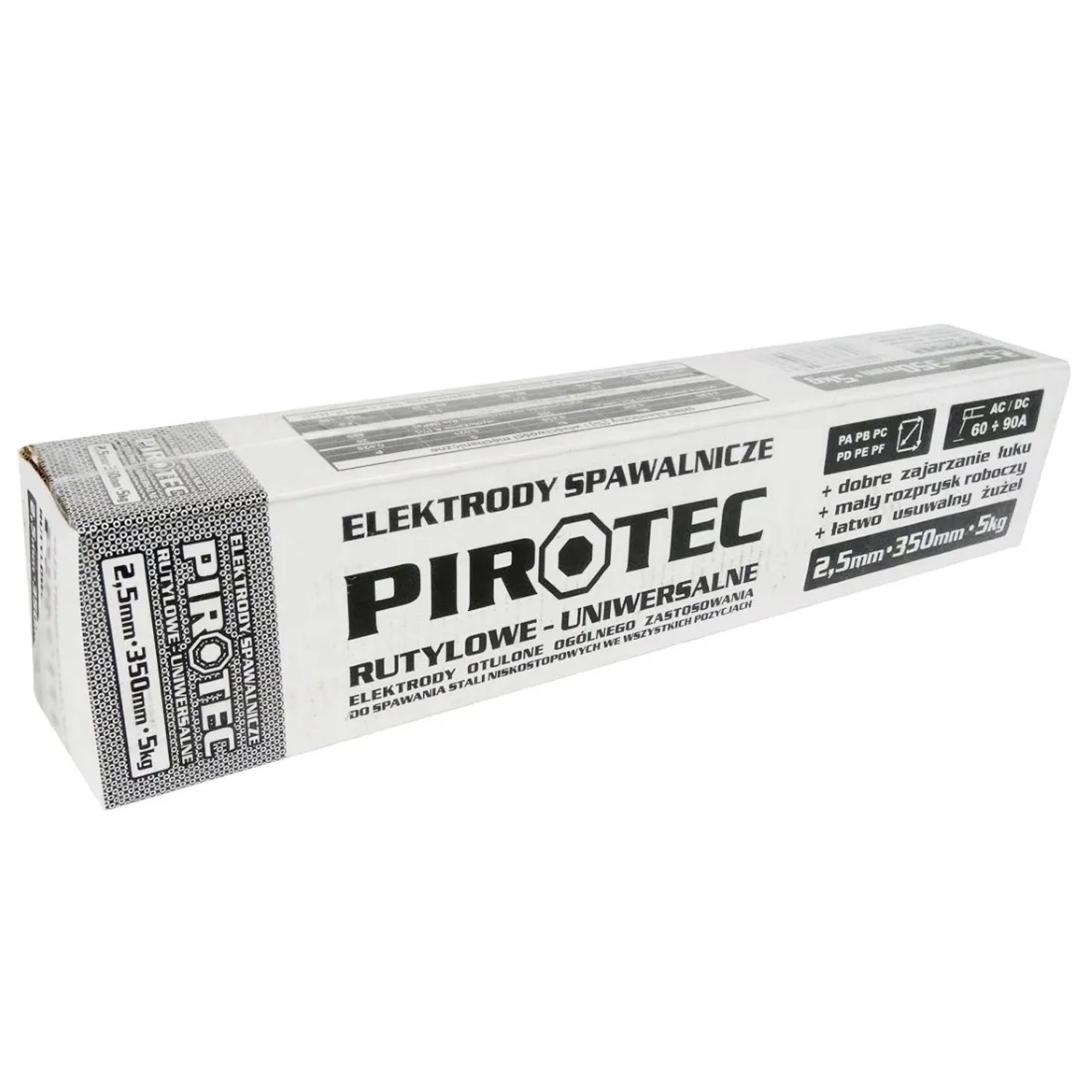 Pirotec Elektrody spawalnicze rutylowe 2,5 mm 5kg