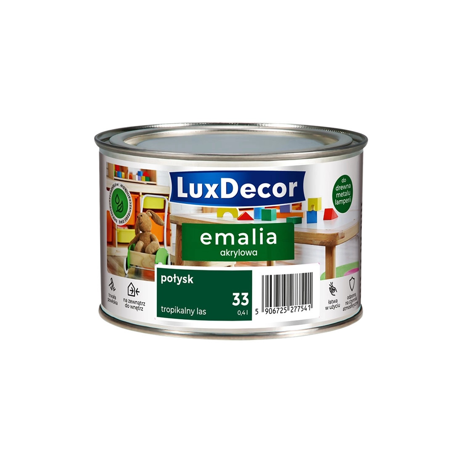 Emalia akrylowa LuxDecor las tropikalny połysk 0,4L