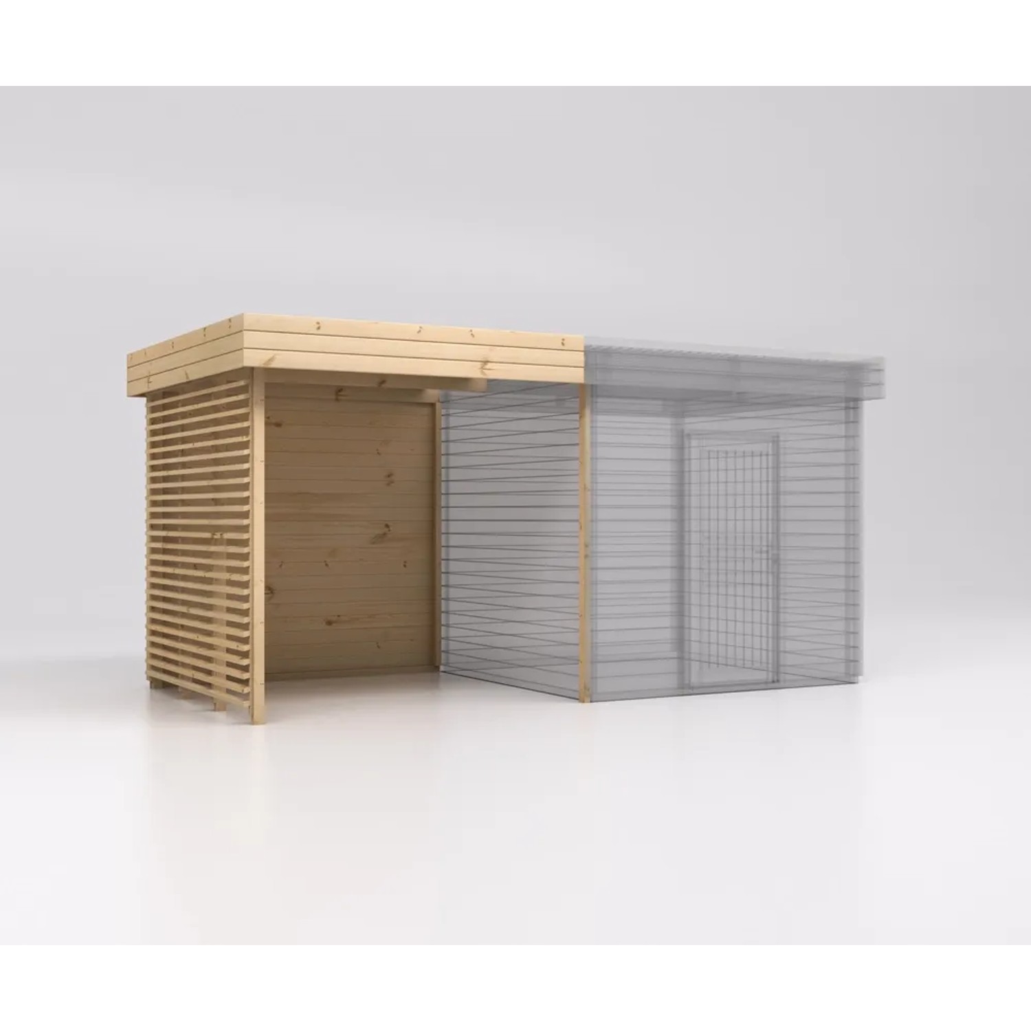 Dostawka daszek wariant 2 - 250 x 250 cm, wys. 246,5 cm