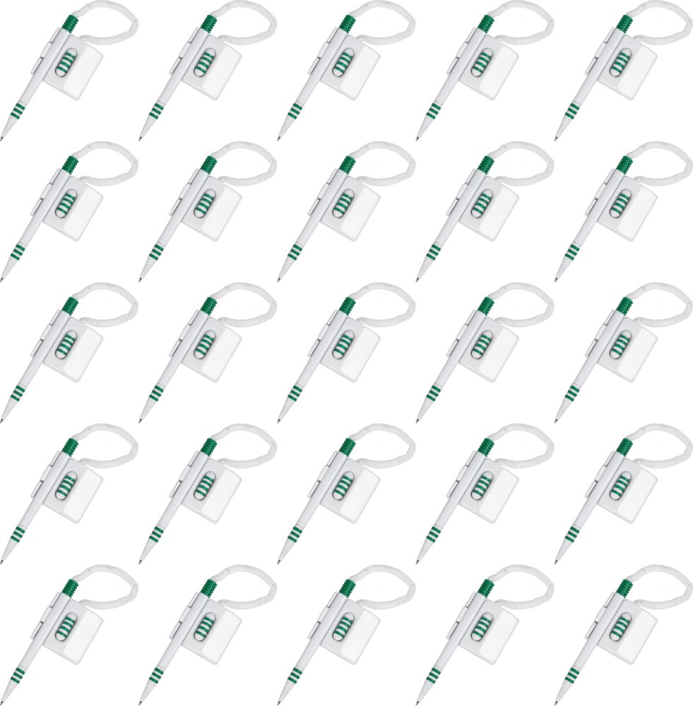 25x Długopis mocowany na sprężynce D.Rect, AT15, leżący, niebieski