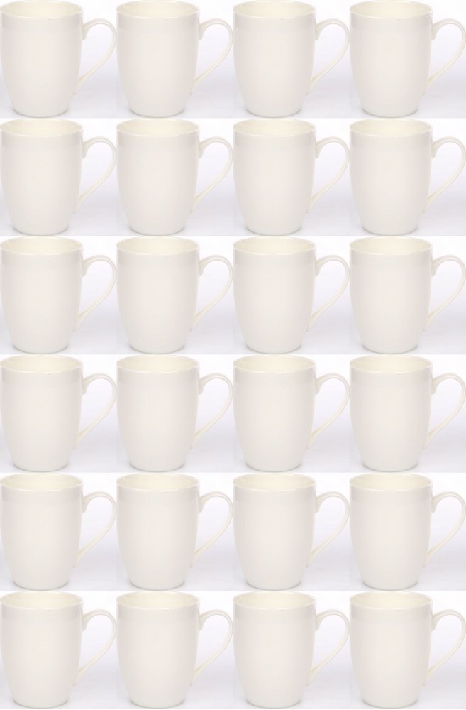 24x Kubek Altom Design Bella, 400ml, porcelana, kremowy