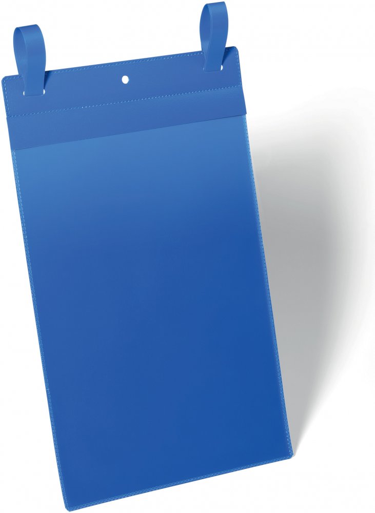 Kieszeń magazynowa Durable, z paskami montażowymi, A4, pionowa, 50 sztuk, granatowy