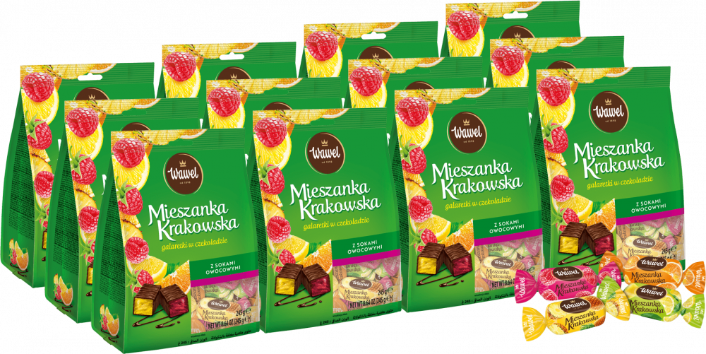 12x Cukierki mieszanka Krakowska Wawel, 245g
