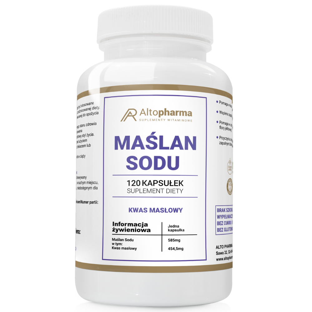 Maślan sodu 120kaps. Altopharma