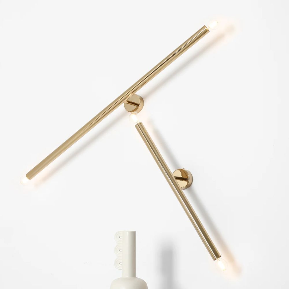 Aldex Tubo 2 S kinkiet 2x40W złoty 1072D30_S - Wysyłka w 24h