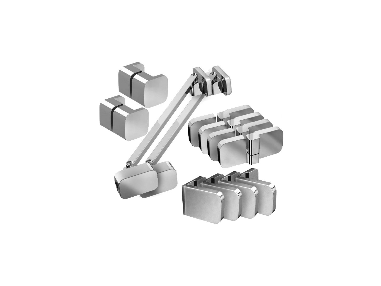 Ravak Brillant zestaw elementów B SET chrom do kabiny D01000A074